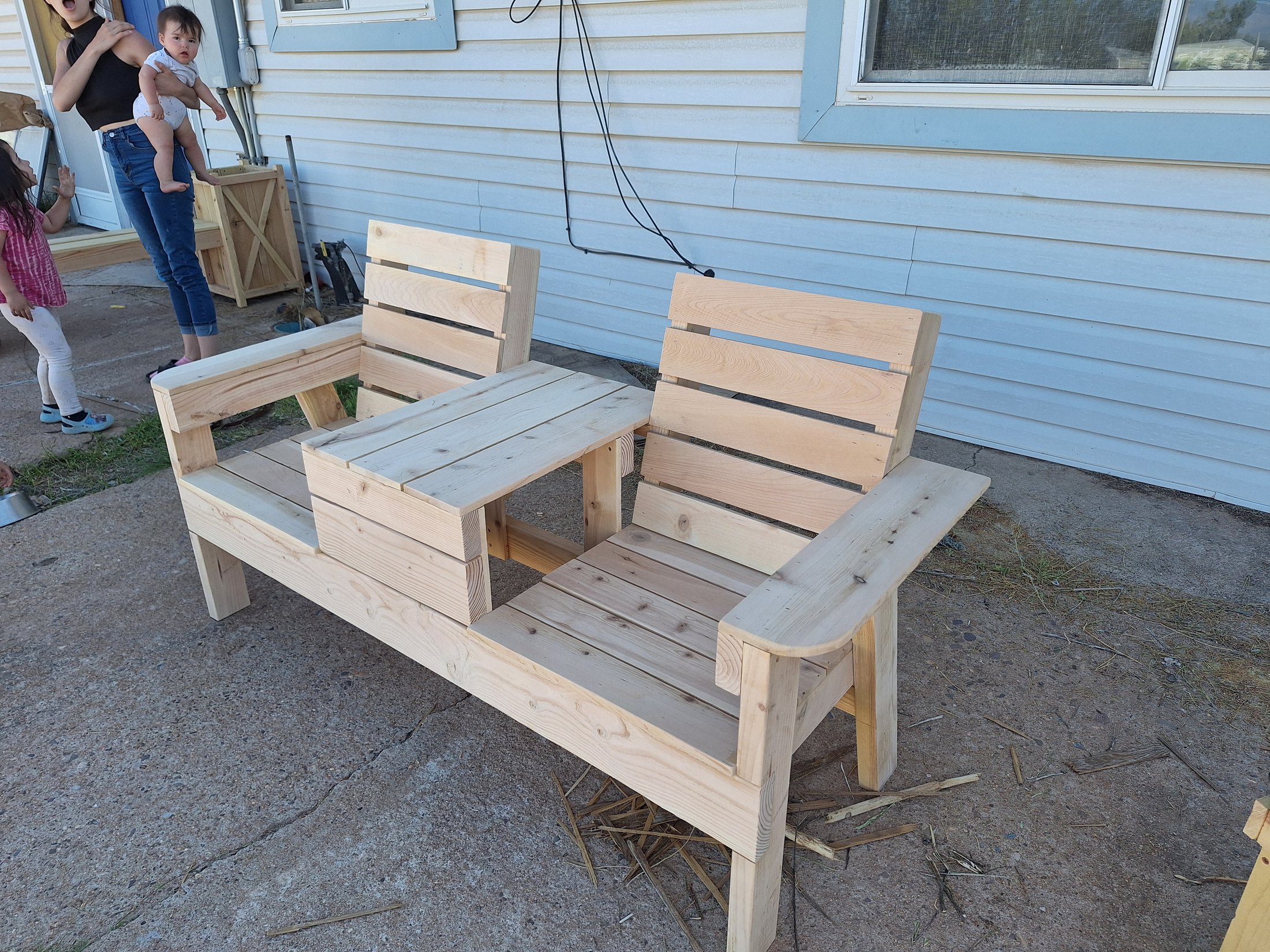 Custom Cedar Garden Bench