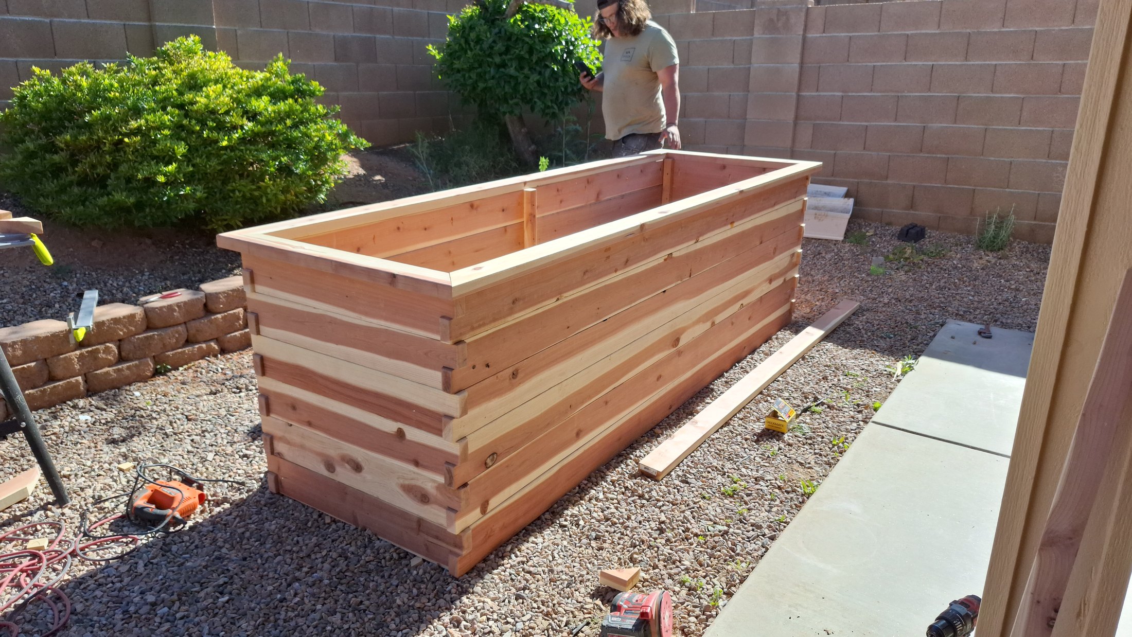 Custom Redwood Planter