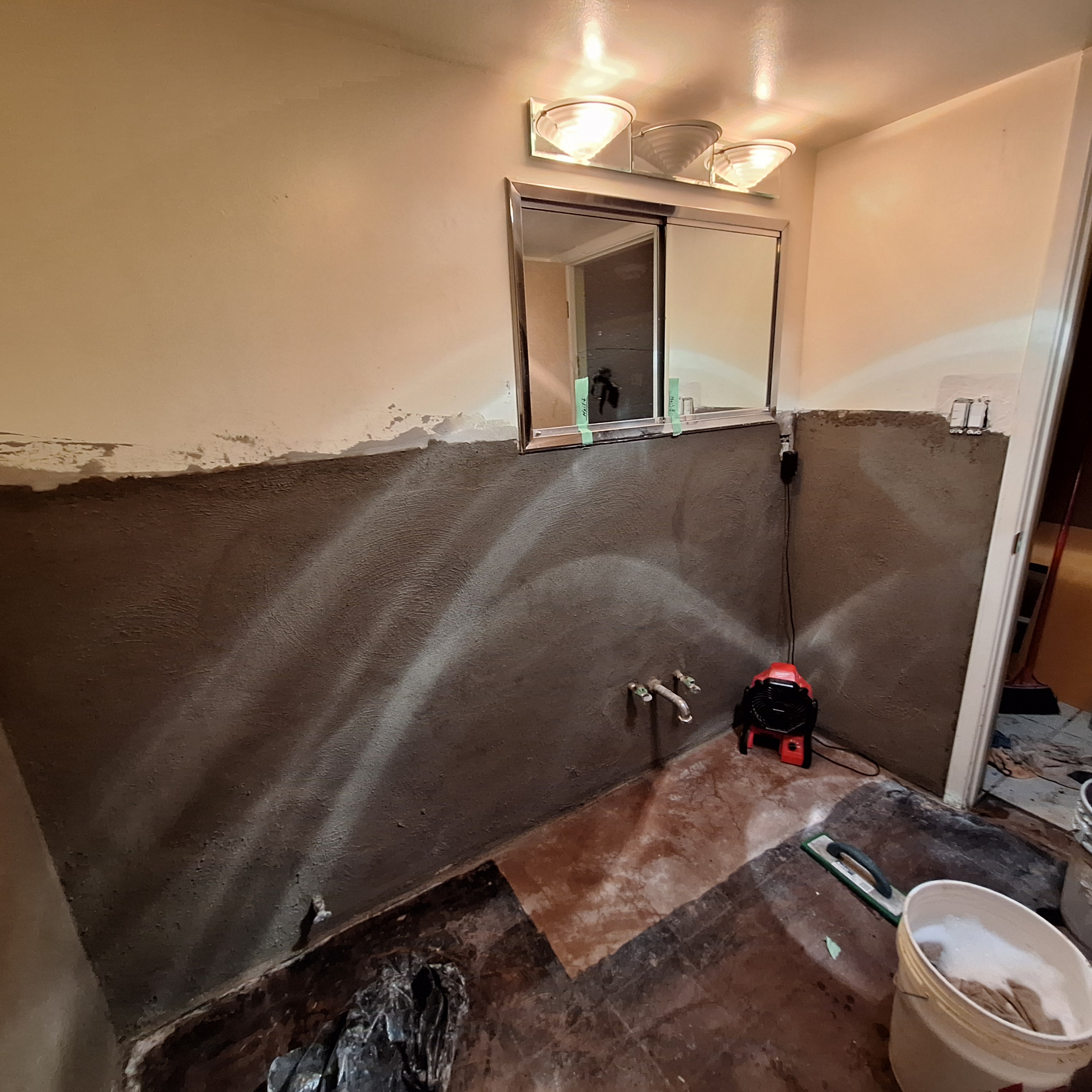 Guest Bathroom Wall Tile Prep