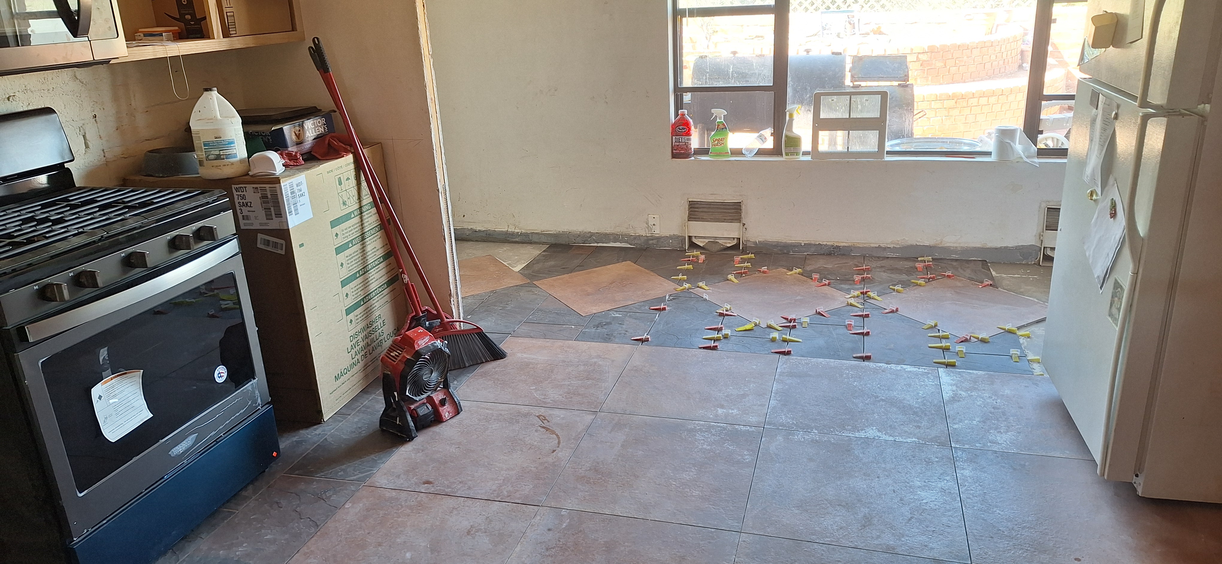Custom Floor Tile with Inlay — Kitchen Coming Together