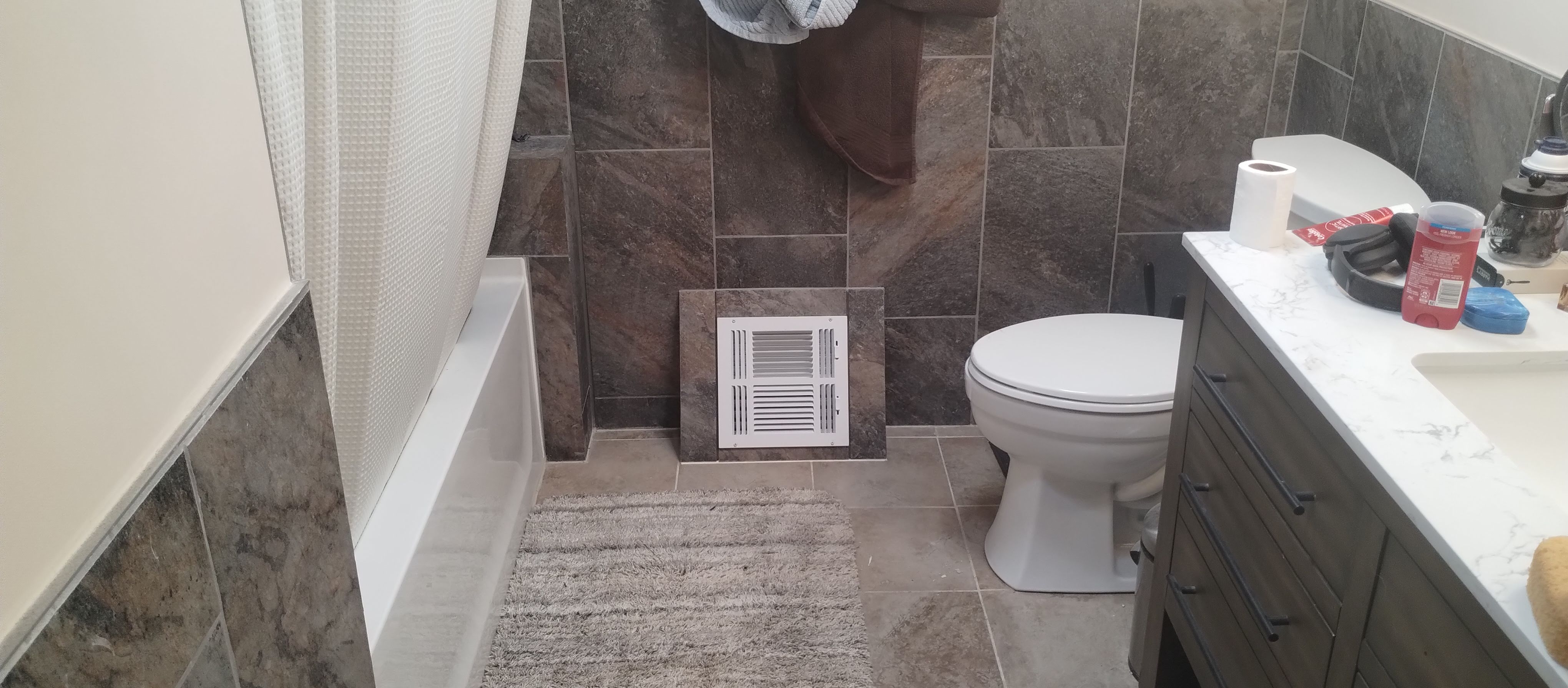 Guest Bathroom Completed — Doorway View