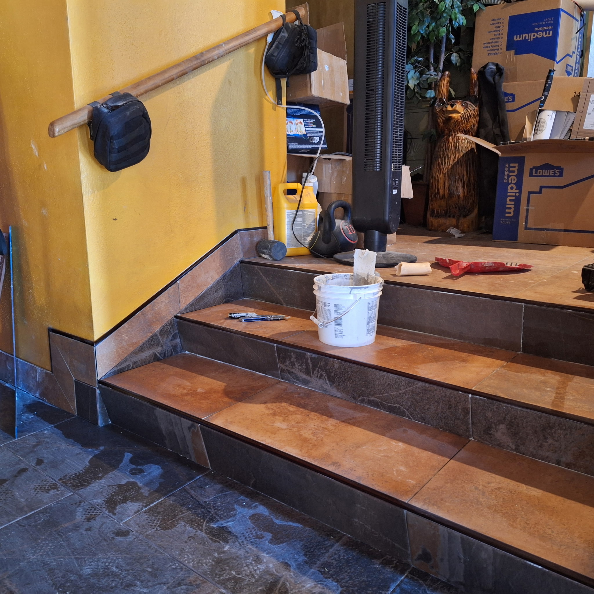 Custom Tile Stairs
