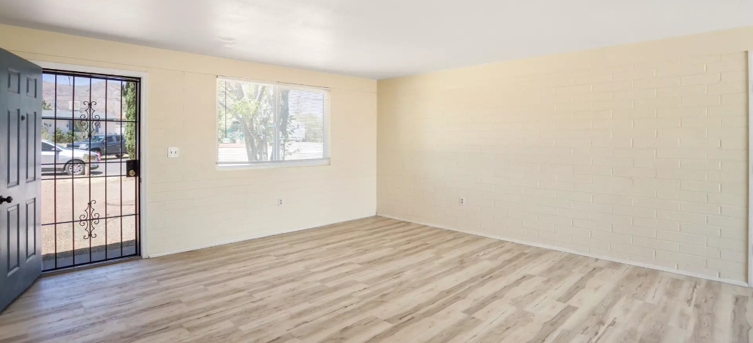Finished living room