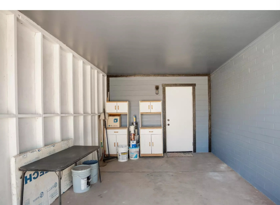 Garage before renovation
