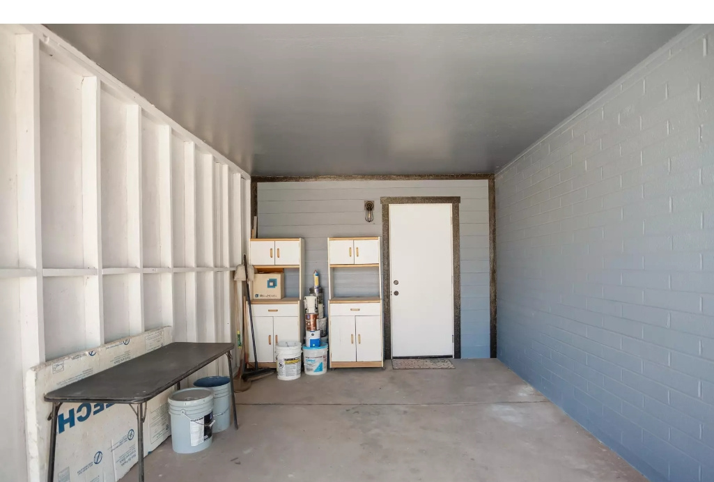 Garage before renovation