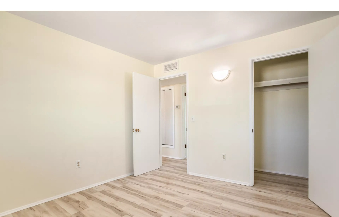 Finished bedroom and closet
